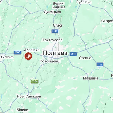 Під Полтавою стався землетрус магнітудою 4,2 — восьмий цього року