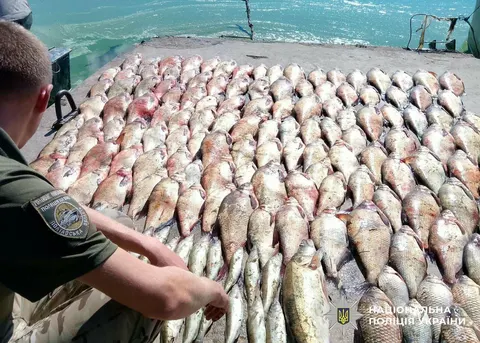 На Кам'янському водосховищі викрили браконьєрів: 175 кг риби та збитки на 1,7 мл