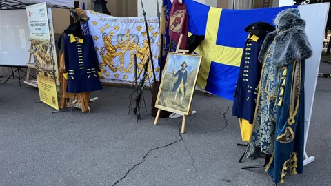 На площі біля театру Гоголя у Полтаві працював Шведський ярмарок партнерств