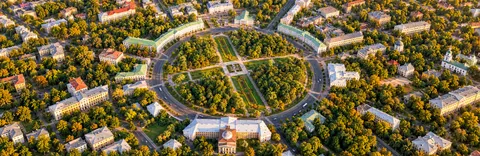 Кругла площа Полтави: найбільша в Європі та з радіальним плануванням