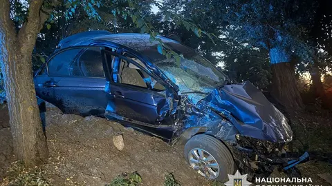 У Кривушах водій Kia загинув, врізавшись у дерево