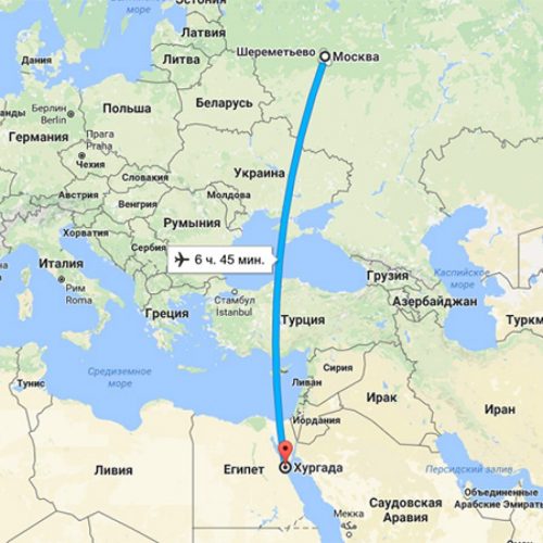 Скільки летіти до Єгипту