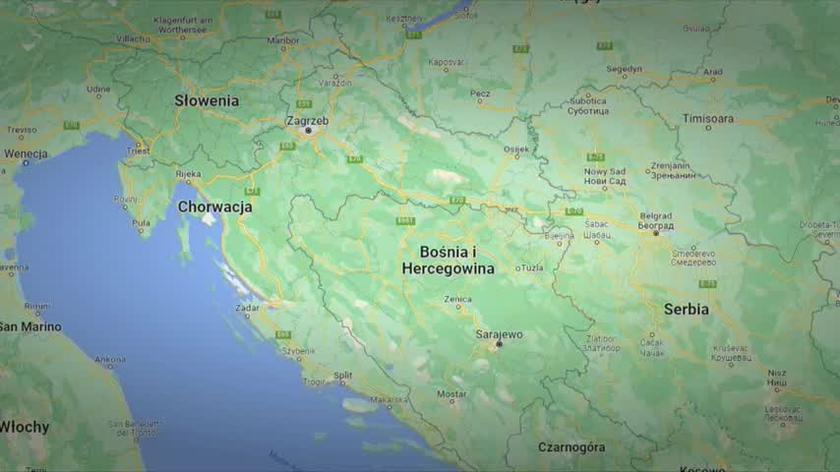 Місце аварії польського автобуса в Хорватії