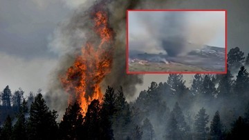 Португалія: вогняний торнадо зафіксував пожежник