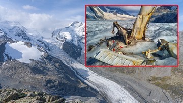 Швейцарія.  Талий льодовик виявив уламки літака.  Він розбився 50 років тому