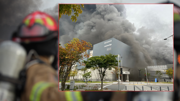 Південна Корея.  Пожежа в торговому центрі.  Семеро людей загинули
