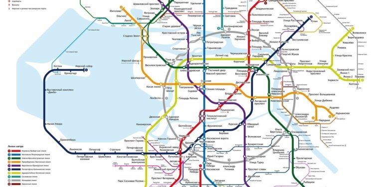 План розвитку нових станцій метро у Санкт-Петербурзі на 2023 рік